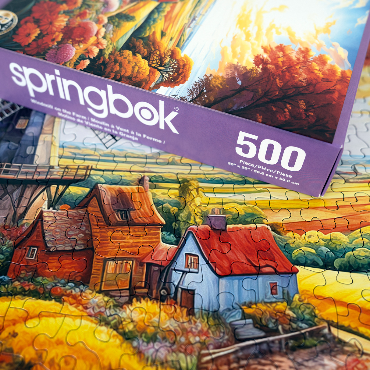 Springbok Windmill On The Farm 500 Pc Puzzle