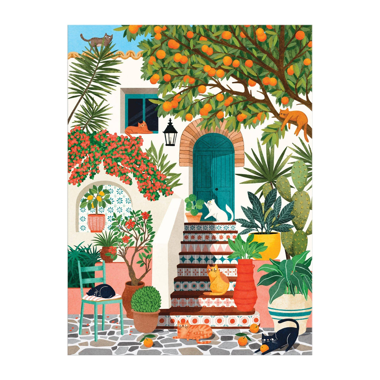 Galison - Mediterranean Cats 1000 Piece Puzzle