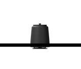 AtlasIED SHS-3T2-B black speaker side profile with pendant cable