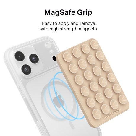 VELVET CAVIAR - Magnetic Suction Phone Mount- Nude