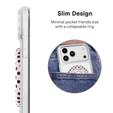 VELVET CAVIAR - Magnetic Phone Ring & Stand - Pink Polka Dot Princess