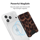 VELVET CAVIAR - Magnetic Phone Wallet- It Girl Leopard