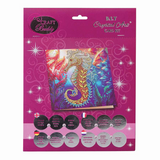 Crystal Art Diamond Painting Card Kit - Seahorse- Create Your Own 7"x7" Card Kit - for Ages 8 and up