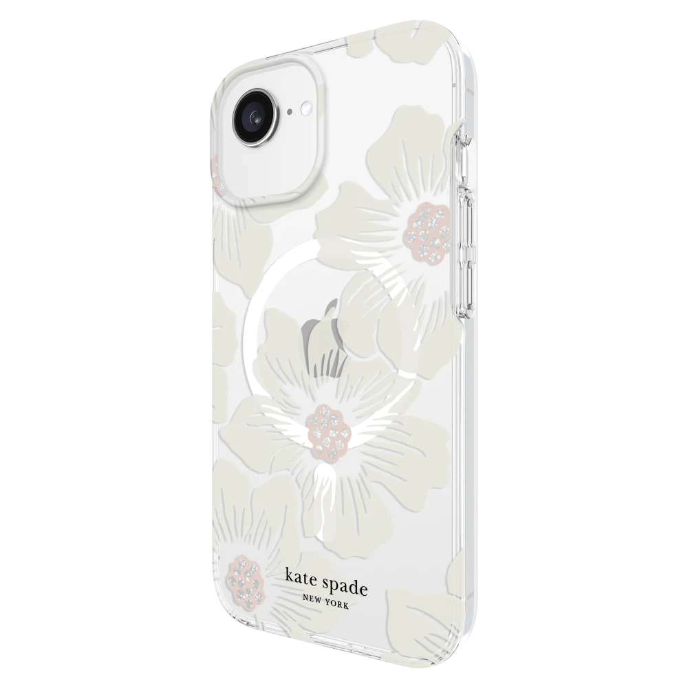 Kate Spade - Protective MagSafe Case for Apple iPhone 16e / iPhone 15 / iPhone 14 / iPhone 13 - Hollyhock Floral