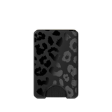 VELVET CAVIAR - Magnetic Phone Wallet- Black Leopard