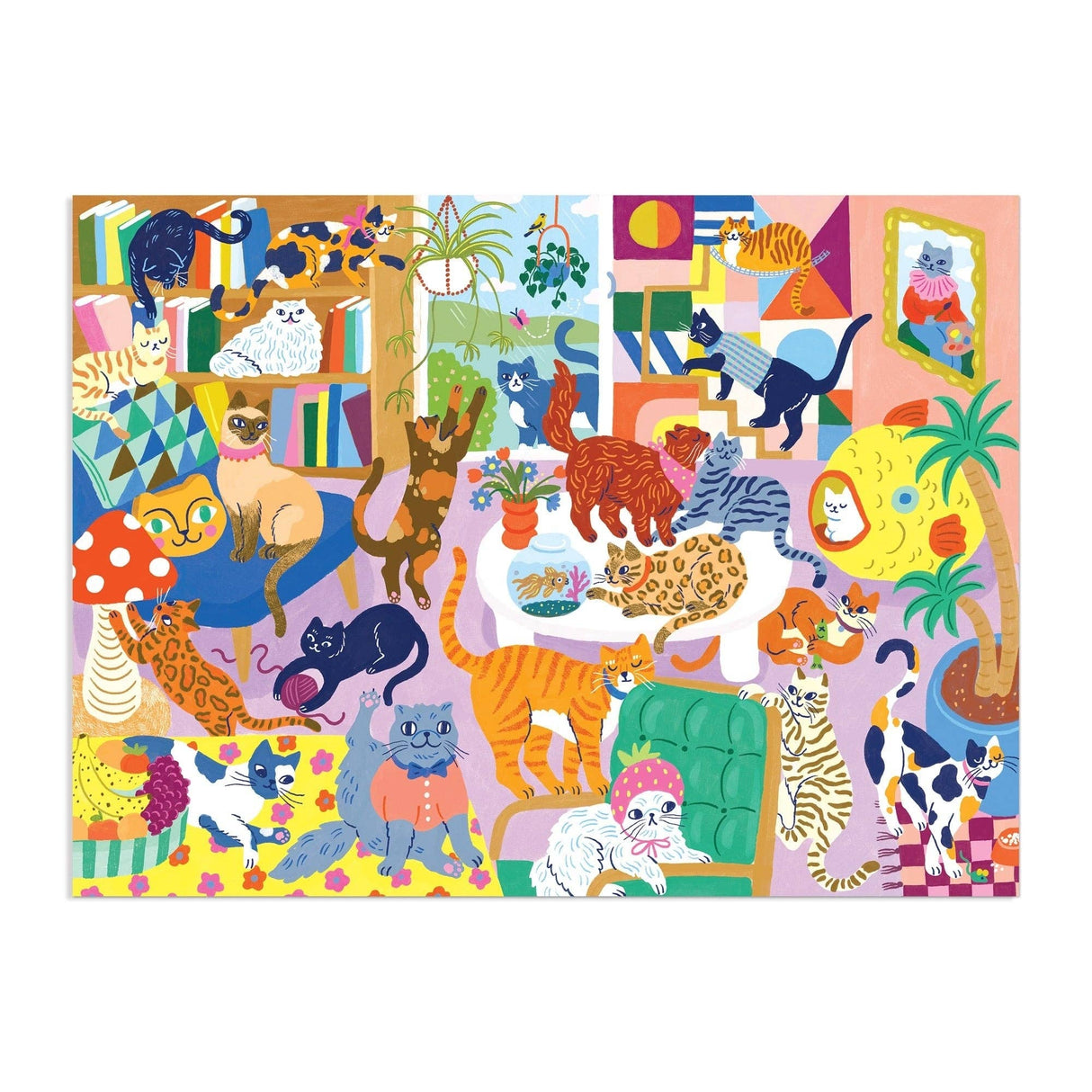 Mudpuppy - Cozy Cat Club 1000 Piece Family Puzzle