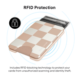 VELVET CAVIAR - Magnetic Phone Wallet- Nude Vibe Checker