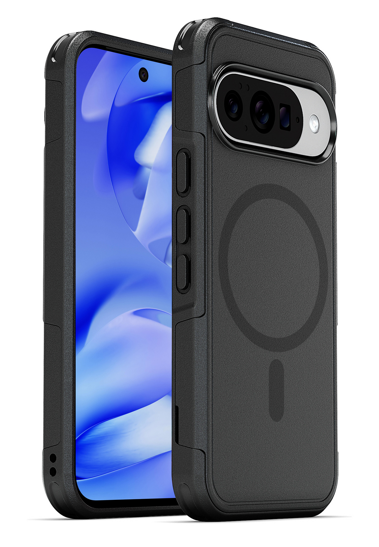 xBase Pixel 10/10 Pro ProTech Dual Layer MagSafe Compatible Rugged Armor Protective Case - Black