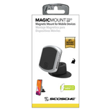 Scosche - MagicMount Pro Dash Mount for PopSockets - Black and Silver