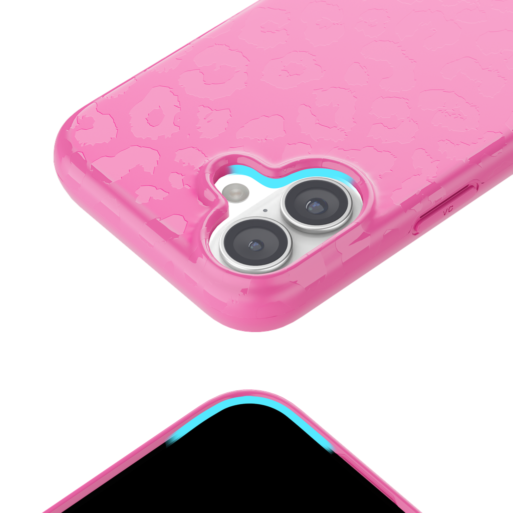 VELVET CAVIAR - IPhone 17 MagSafe Case + Mag Grip & Stand – Hot Pink Leopard
