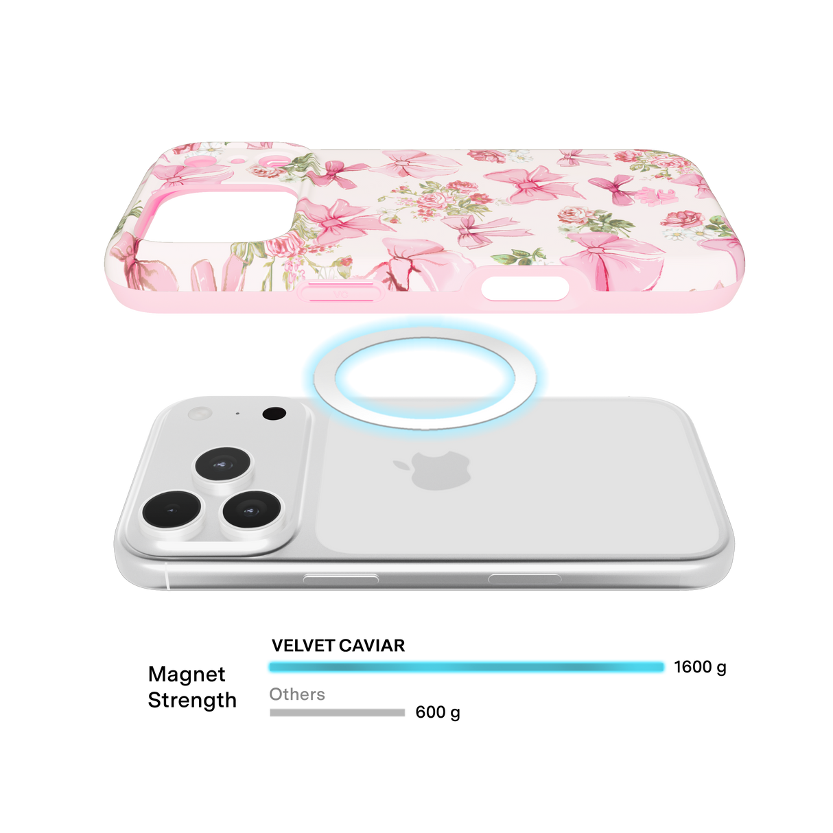 VELVET CAVIAR - IPhone 17 Pro MagSafe Case - Posie Pink Bow