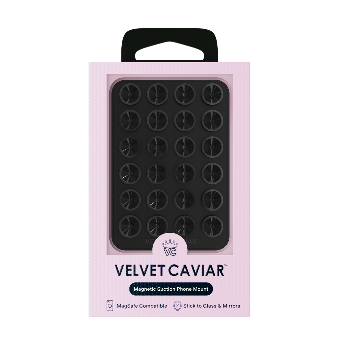 VELVET CAVIAR - Magnetic Suction Phone Mount- Black