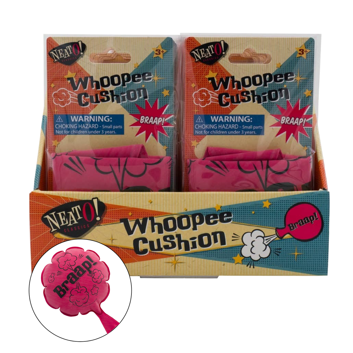 Toysmith - Neato! Whoopee Cushion- Gag gift, Retro Classic, vintage toy