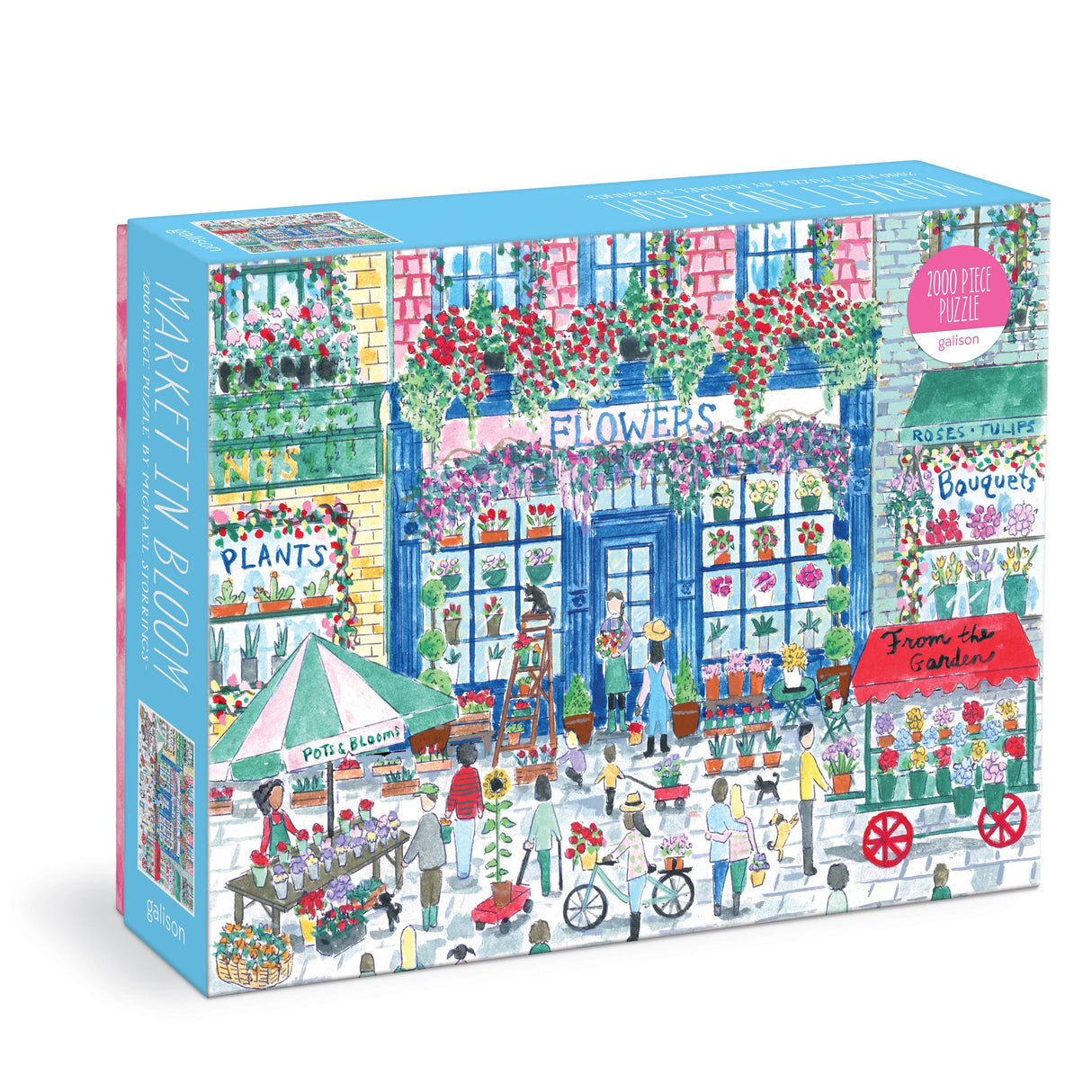 Galison - Michael Storrings Market in Bloom 2000 Piece Puzzle