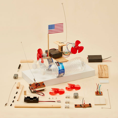 Kitsville - Radio-Controlled Boat DIY Kit, Educational STEM Toy for Kids