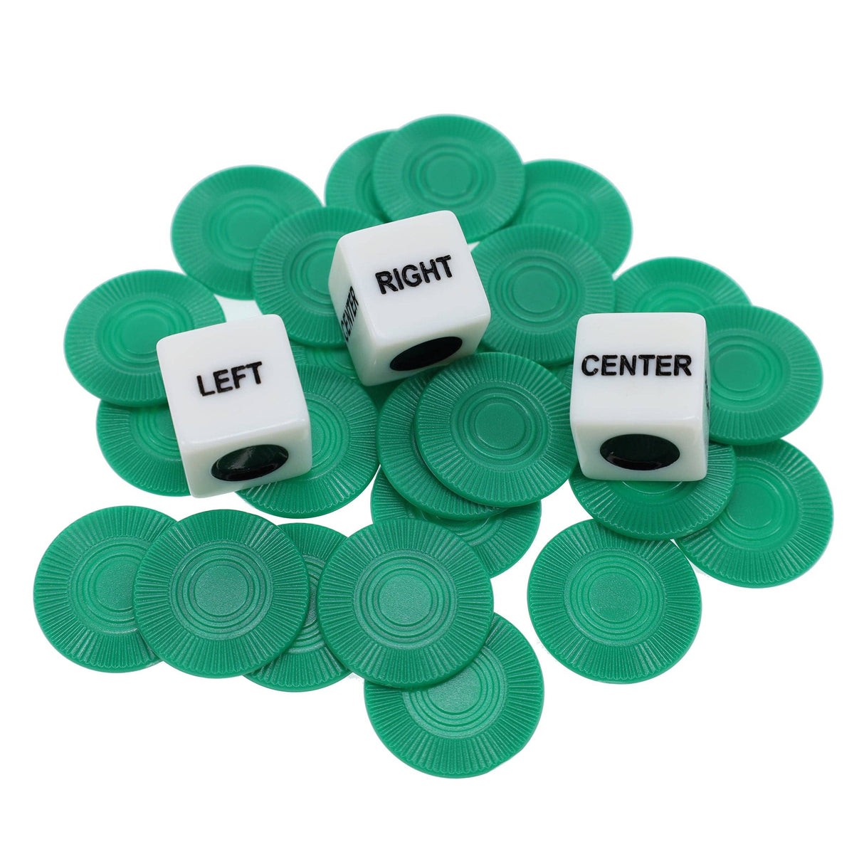 Wood Expressions - Left, Right, Center Dice Game
