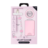 VELVET CAVIAR - 3pc Phone Accessory Gift Set - Strawbery Milk