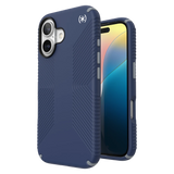 Speck - Presidio2 Grip MagSafe Case with for Apple iPhone 16 - Coastal Blue