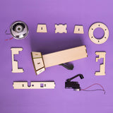 Kitsville - Hand-Crank Flashlight DIY Kit, Educational STEM Toy for Kids