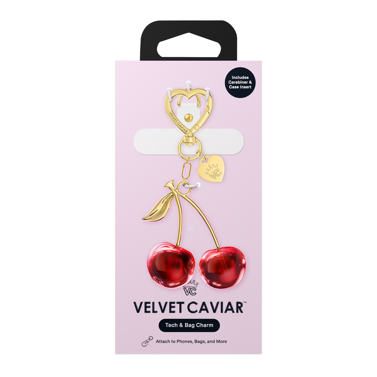 VELVET CAVIAR - Tech & Bag Charm- Cherry