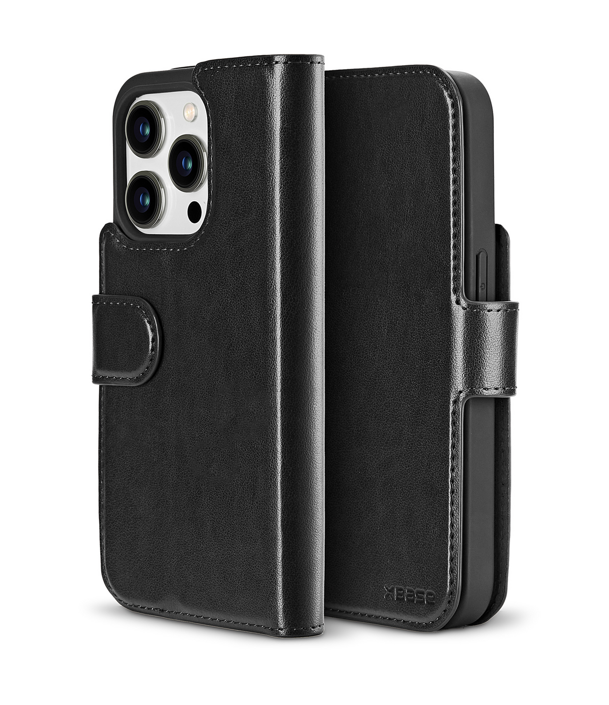 xBase iPhone 16 Pro Folio Exec Wallet Case MagSafe Compatible - Black