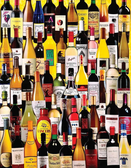 White Mountain - Wine Bottles 1000 Piece Puzzle