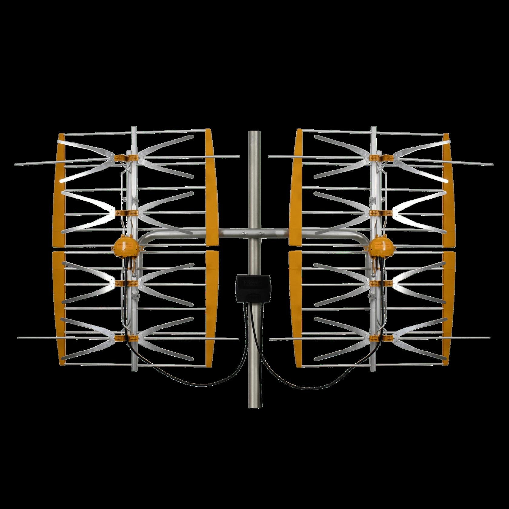 Televes 108381, 8 Bay Dipole Array Amplified Antenna, hi-VHF/UHF