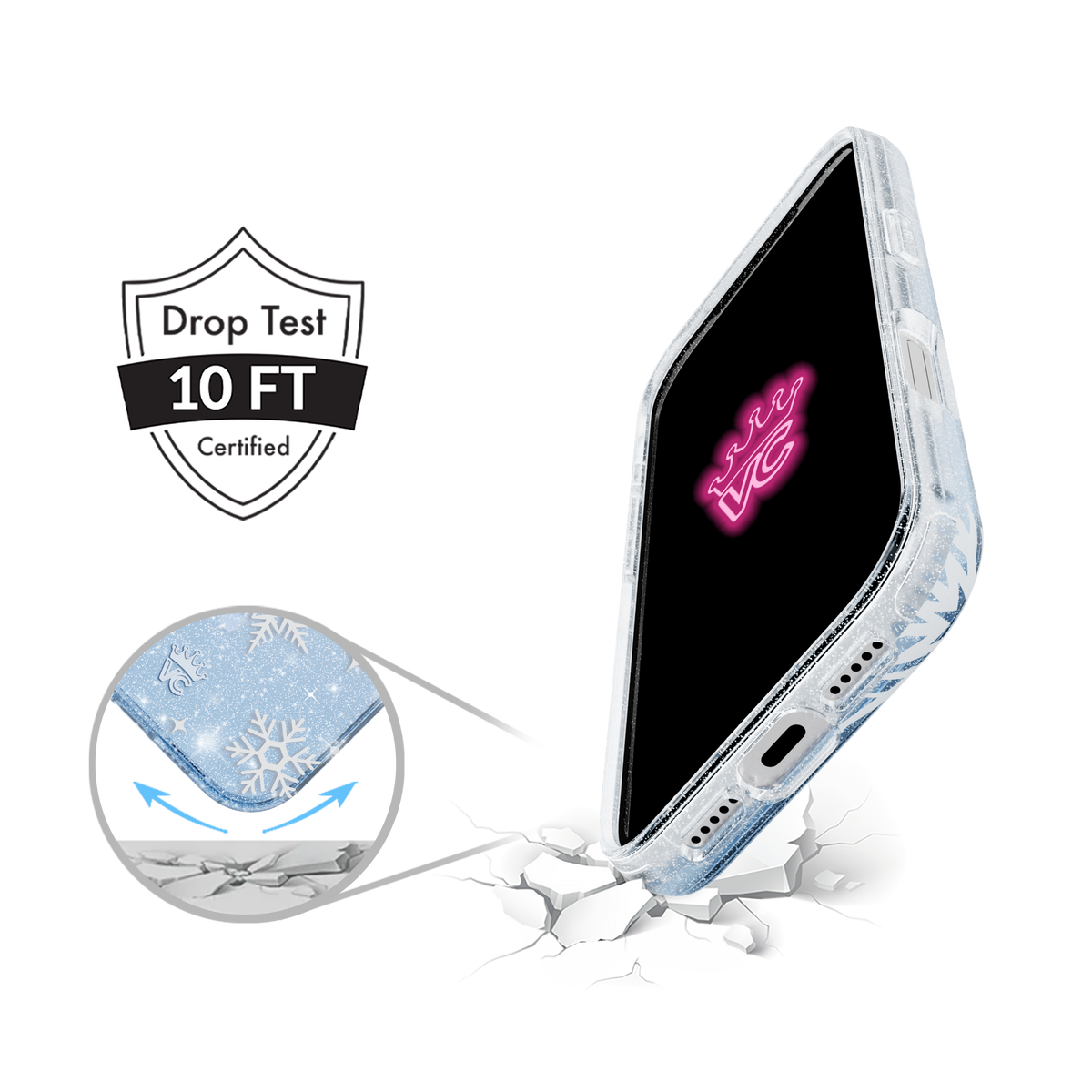 VELVET CAVIAR - IPhone 17 Pro MagSafe Case - Snow Angel Glitter