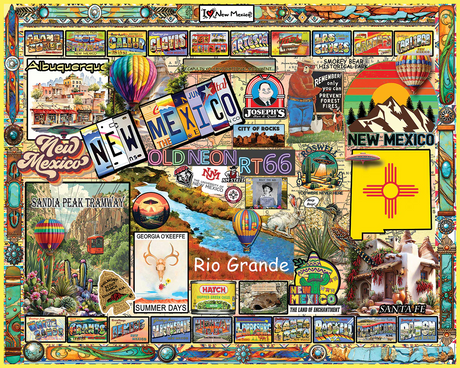 White Mountain Puzzles - I Love New Mexico - 1000 Piece Jigsaw Puzzle