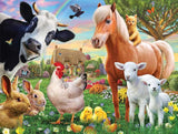 White Mountain Farm Animals - 300 Piece Jigsaw Puzzle