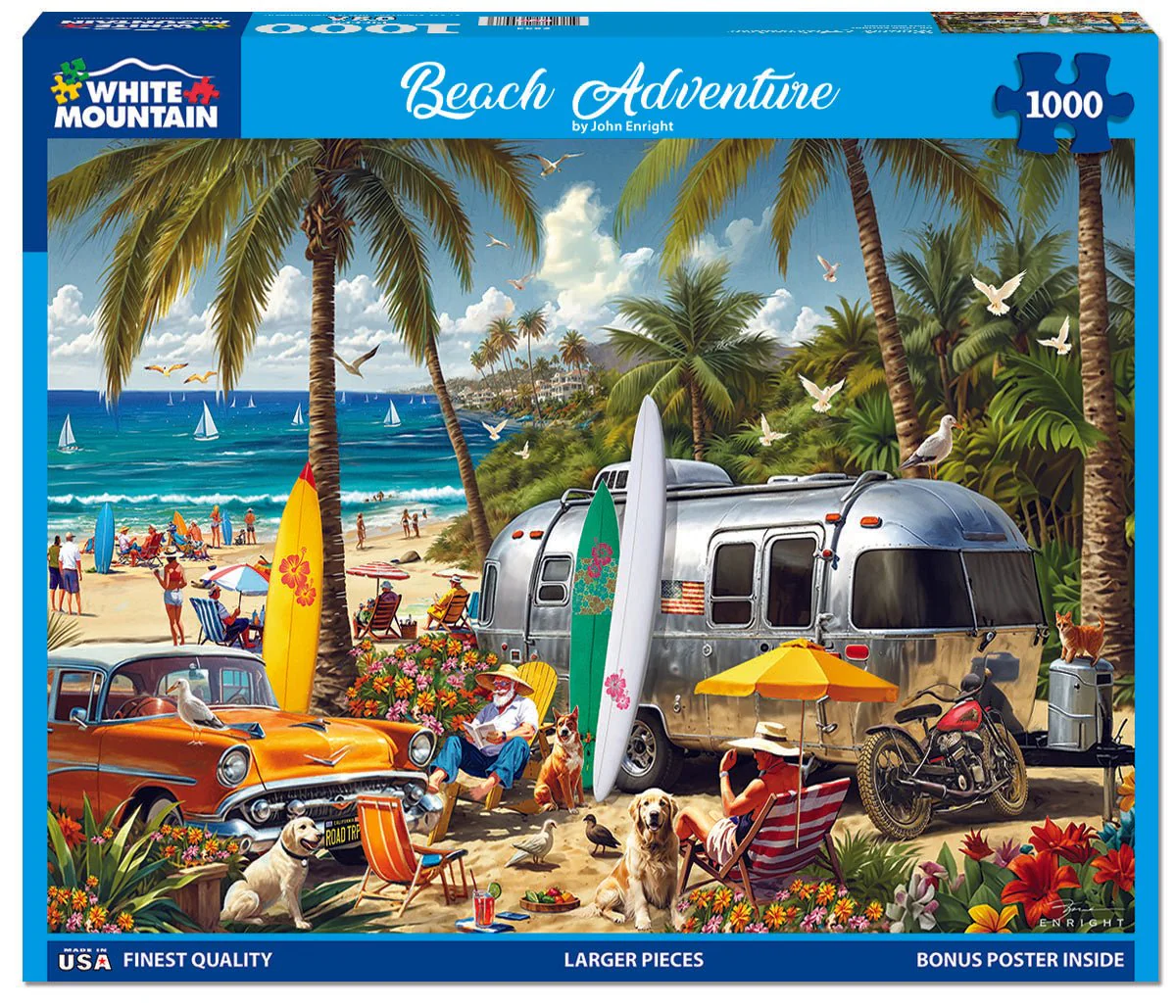 White Mountain Beach Adventure - 1000 Piece Jigsaw Puzzle
