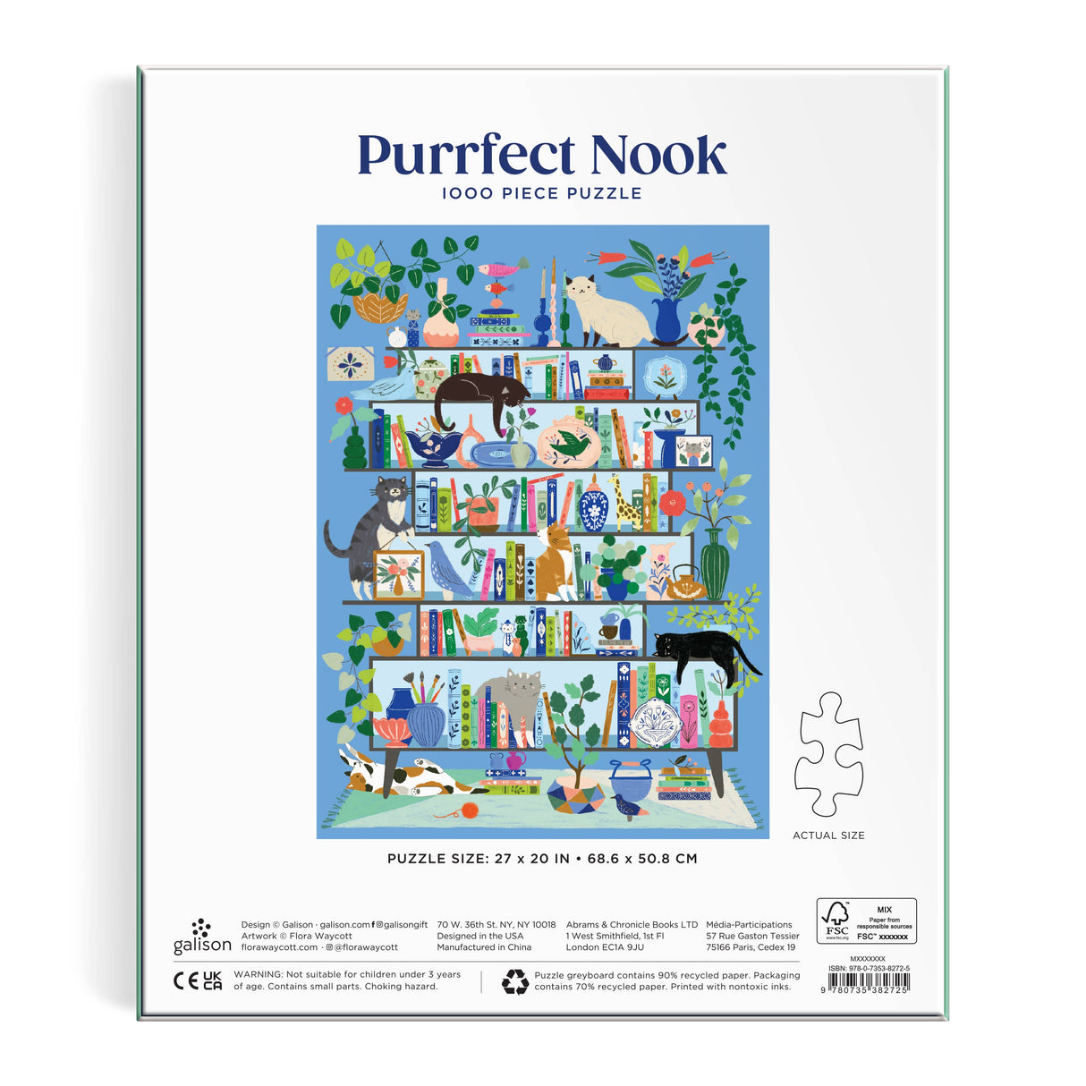 Galison - Purrfect Nook 1000 Piece Puzzle