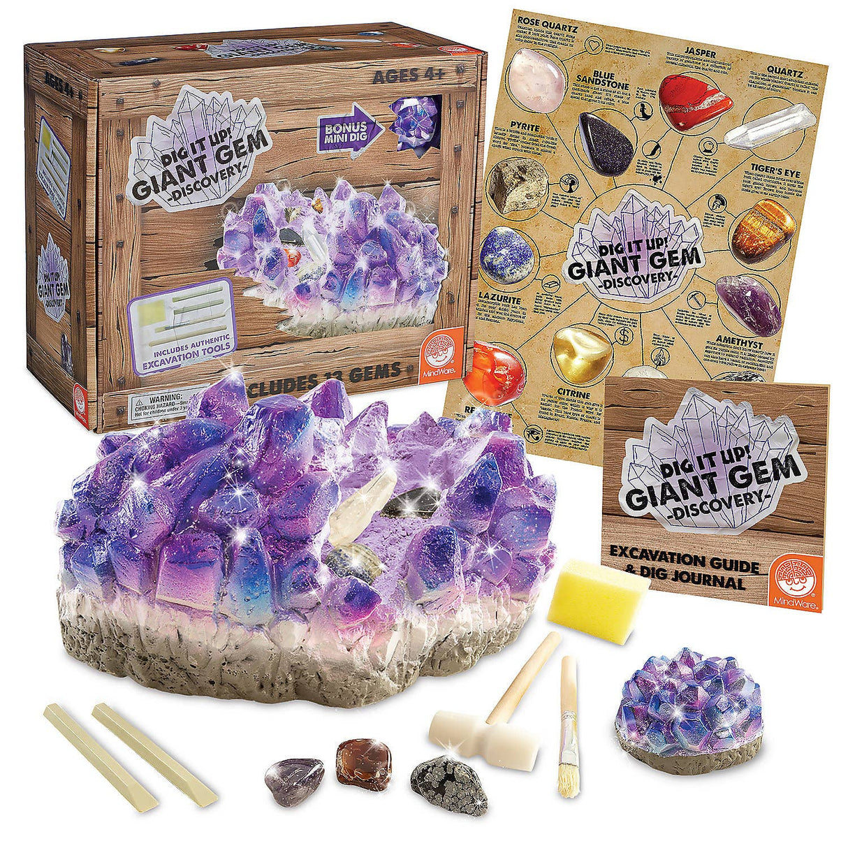 MindWare & Peaceable Kingdom - Dig It Up!: Discovery: Giant Gem