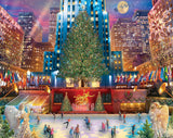 Rockefeller Christmas 1000 piece jigsaw puzzle by White Mountain Puzzles, completed puzzle image
