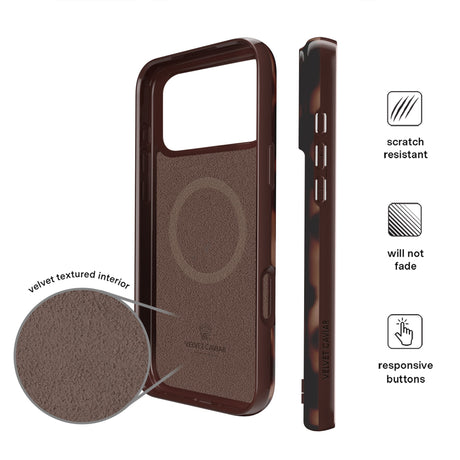 VELVET CAVIAR MagSafe Case for Apple iPhone 18 Pro Max / 17 Pro Max, It Girl Leopard, lifestyle view