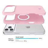 VELVET CAVIAR MagSafe Case for Apple iPhone 18 Pro Max / 17 Pro Max, Strawberry Milk, detail view
