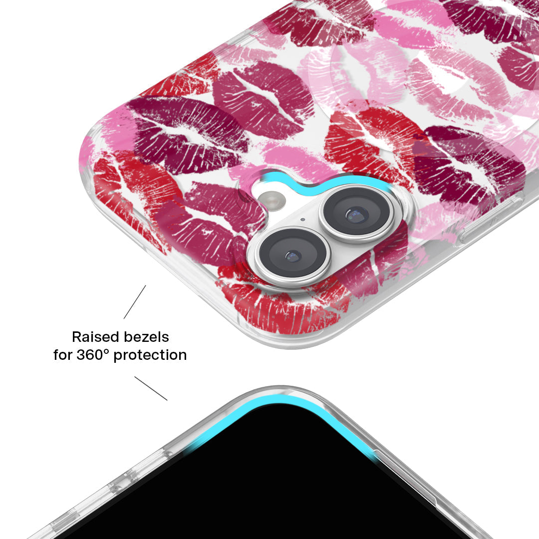 VELVET CAVIAR iPhone 17 MagSafe Case, Kiss Me, back view
