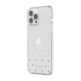 KATE SPADE - HARDSHELL CASE FOR APPLE IPHONE 13 PRO - PIN DOT Ombre/Pink/Clear