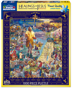 White Mountain Puzzles - Healings of Jesus - 1000 Piece Jigsaw Puzzle