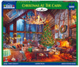 Christmas At The Cabin 1000 piece jigsaw puzzle by White Mountain Puzzles, box image