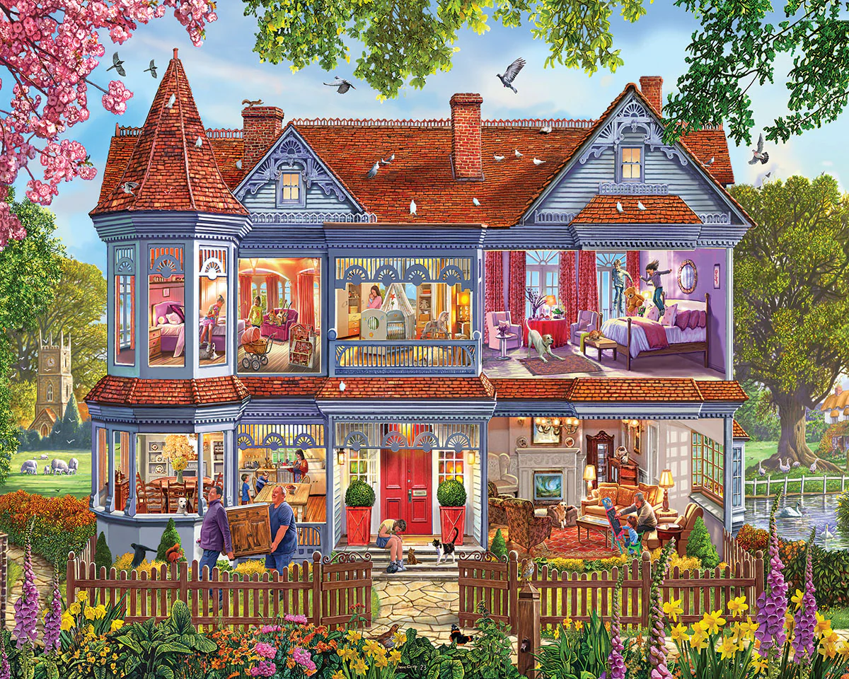 White Mountain Spring House- 1000 Piece Jigsaw Puzzle