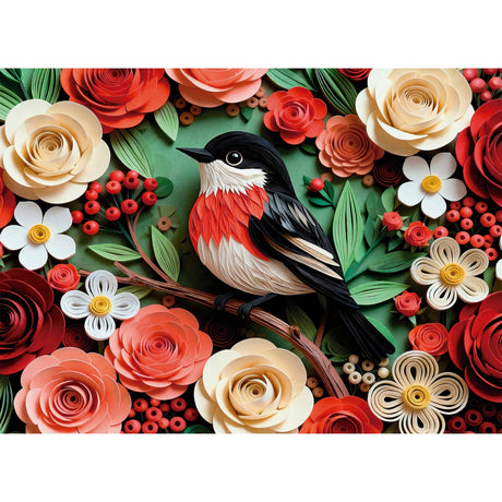 Final Piece Puzzles - No. 28 - Scarlet Songbird