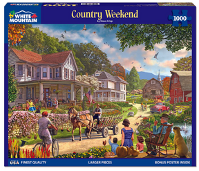 White Mountain Puzzles - Country Weekend - 1000 Piece Jigsaw Puzzle
