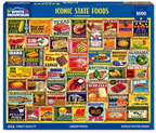 White Mountain Puzzles - Iconic State Foods - 1000 Piece Jigsaw Puzzle