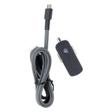 Ventev - Qc3.0 24w Dashport Rq1300 Mini Car Charger And Usb A To Micro Usb Cable 3.3ft - Gray