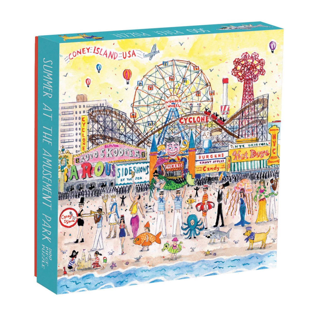 Galison - Michael Storrings Summer At The Amusement Park 500 pc Puzzle