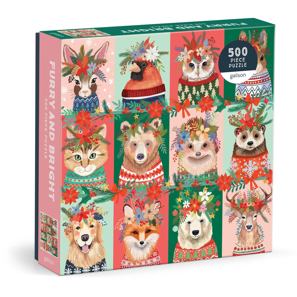 Galison - Furry and Bright 500 Piece Puzzle