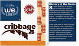 Wood Expressions - WE Games Wood 2 Track Foldable Travel Cribbage Set