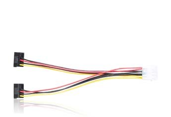 MOLEX-TO-TWIN SATA POWER CABLE