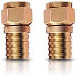 WEATHERPROOF CRIMP-ON F CONNECTOR (2-PACK)